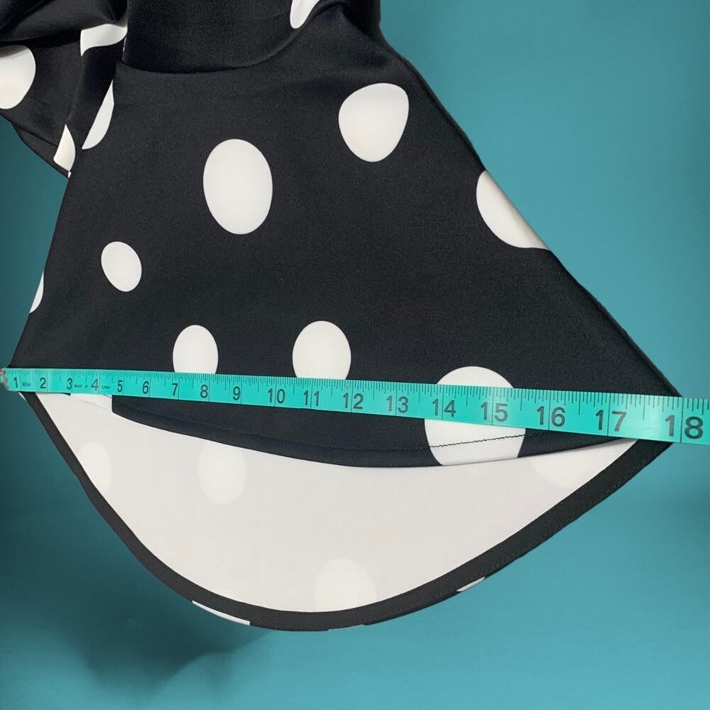 Polka Dot Dress Size 18 NEW ELOQUII Scuba Dress Black and White - Picture 13 of 15